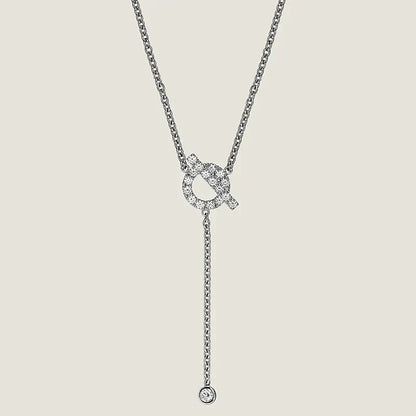 [アンジェラジュエリー]フィネスシルバーダイヤモンドネックレス