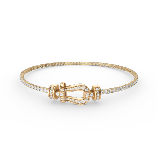 [Angela Schmuck]FORCE HORSESHOE DIAMOND TENNIS ARMBAND 