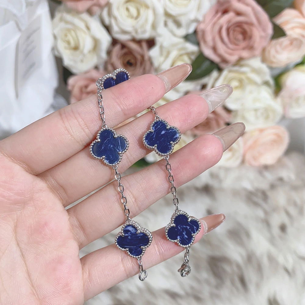 [Angela Jewellery] KLEEBLATT 5 MOTIV PIETERSIT SILBERARMBAND 