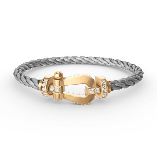 [Angela Jewellery]FORCE GROSSES HUFEISEN-HALBDIAMANTARMBAND GOLD 