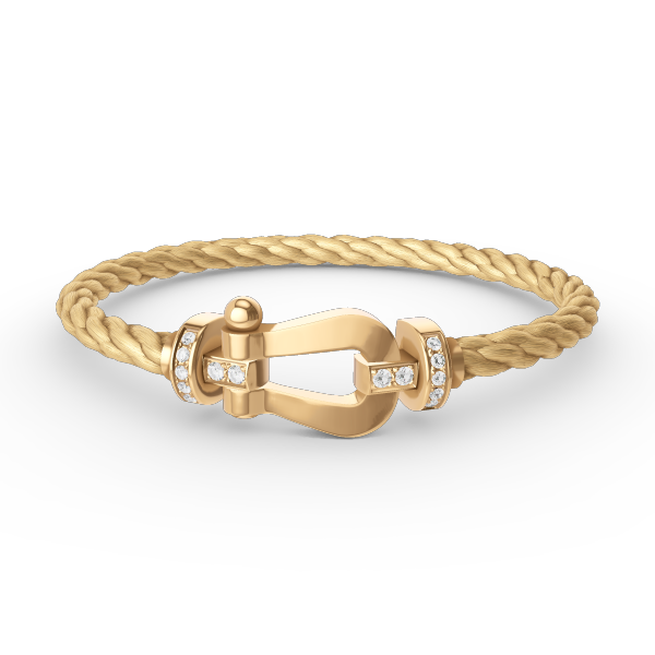 [Angela Jewellery]FORCE GROSSES HUFEISEN-HALBDIAMANTARMBAND GOLD 