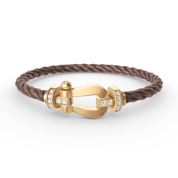 [Angela Jewellery]FORCE GROSSES HUFEISEN-HALBDIAMANTARMBAND GOLD 