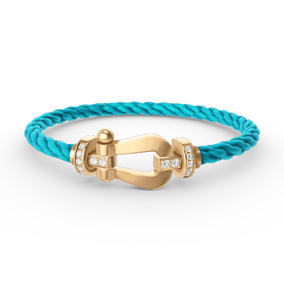[Angela Jewellery]FORCE GROSSES HUFEISEN-HALBDIAMANTARMBAND GOLD 