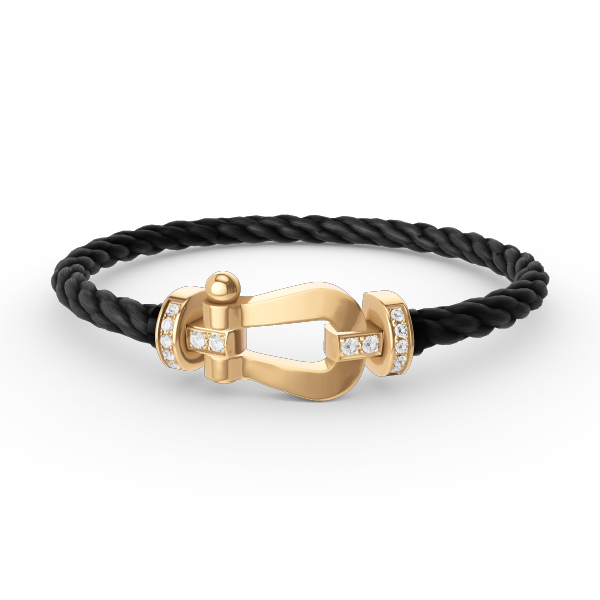 [Angela Jewellery]FORCE GROSSES HUFEISEN-HALBDIAMANTARMBAND GOLD 