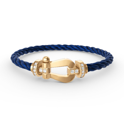 [Angela Jewellery]FORCE GROSSES HUFEISEN-HALBDIAMANTARMBAND GOLD 