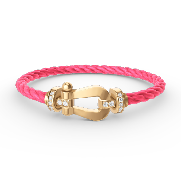 [Angela Jewellery]FORCE GROSSES HUFEISEN-HALBDIAMANTARMBAND GOLD 