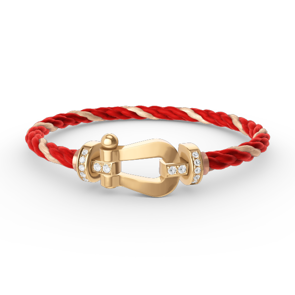[Angela Jewellery]FORCE GROSSES HUFEISEN-HALBDIAMANTARMBAND GOLD 