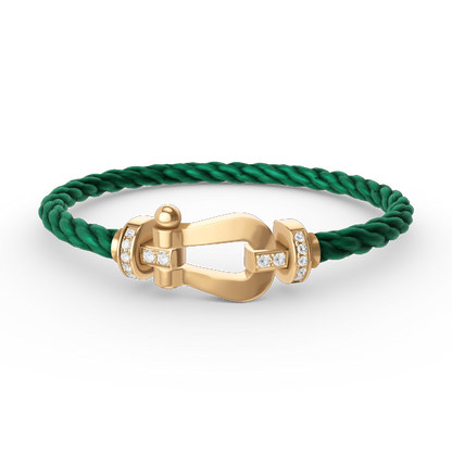 [Angela Jewellery]FORCE GROSSES HUFEISEN-HALBDIAMANTARMBAND GOLD 