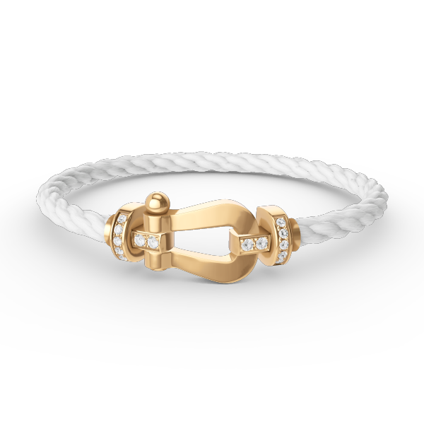 [Angela Jewellery]FORCE GROSSES HUFEISEN-HALBDIAMANTARMBAND GOLD 