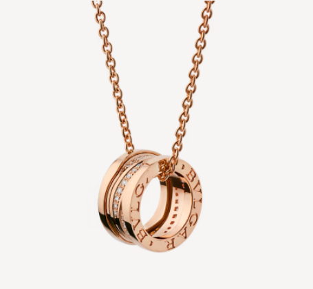 [Angela Jewellery]ZERO 1 PINK GOLD DIAMOND NECKLACE