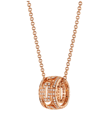 [Angela Schmuck]PARENTESI HALSKETTE ROTGOLD DIAMANT