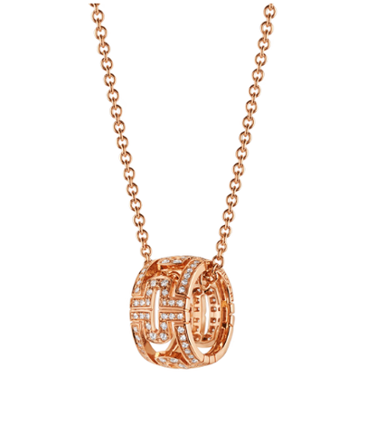 [Angela Schmuck]PARENTESI HALSKETTE ROTGOLD DIAMANT
