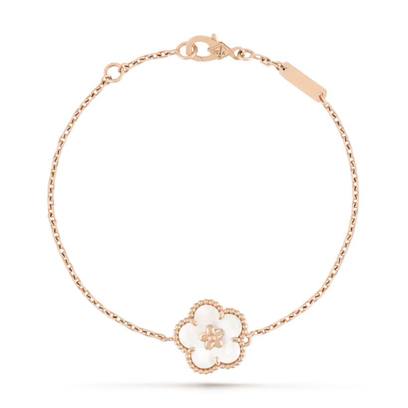[Angela Schmuck] GLÜCKLICHES WEISSES PFLAUMENBLÜTENARMBAND