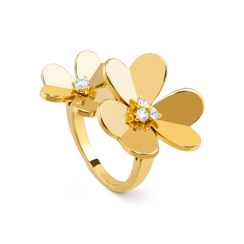 [Angela Schmuck]CLOVER COMOS GOLD DIAMANTRING