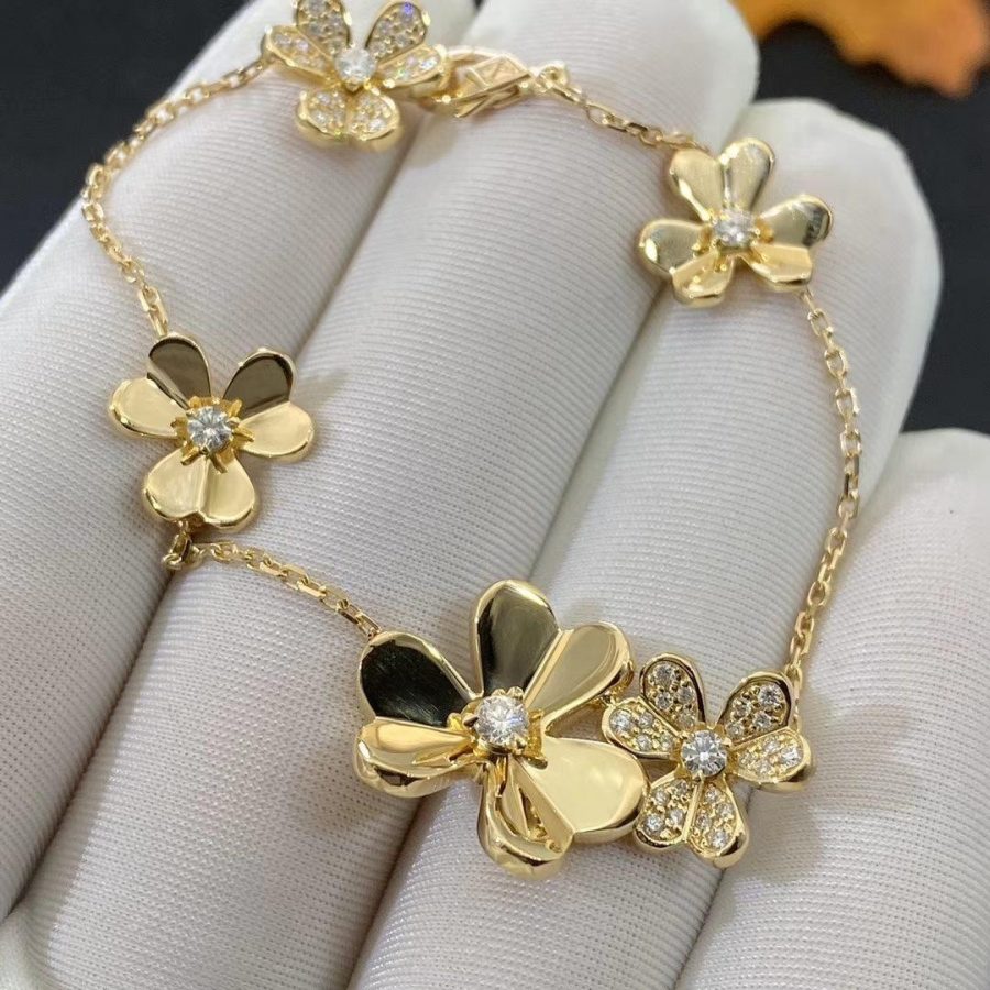 [Angela Schmuck]FRIVOLE GOLD 5 BLUMEN ARMBAND