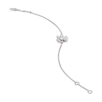 [Angela Schmuck]FRIVOLE SILBERNES BLUMEN-DIAMANTARMBAND 