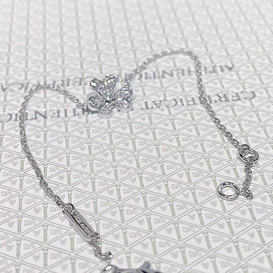 [Angela Schmuck]FRIVOLE SILBERNES BLUMEN-DIAMANTARMBAND 