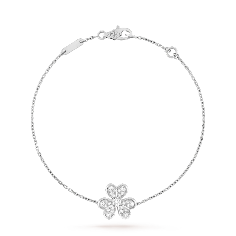[Angela Schmuck]FRIVOLE SILBERNES BLUMEN-DIAMANTARMBAND 