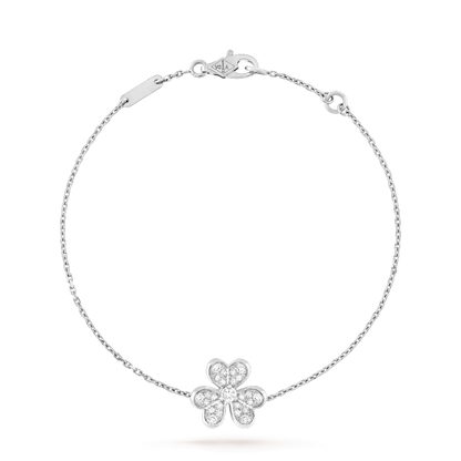 [Angela Schmuck]FRIVOLE SILBERNES BLUMEN-DIAMANTARMBAND 