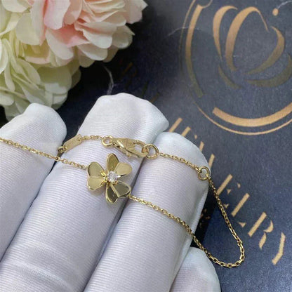 [Angela Schmuck]FRIVOLE GOLD BLUME ROSA MALACHIT ARMBAND
