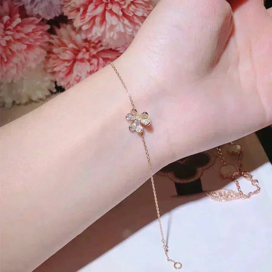 [Angela Schmuck]FRIVOLE GOLD BLUMEN DIAMANT ARMBAND