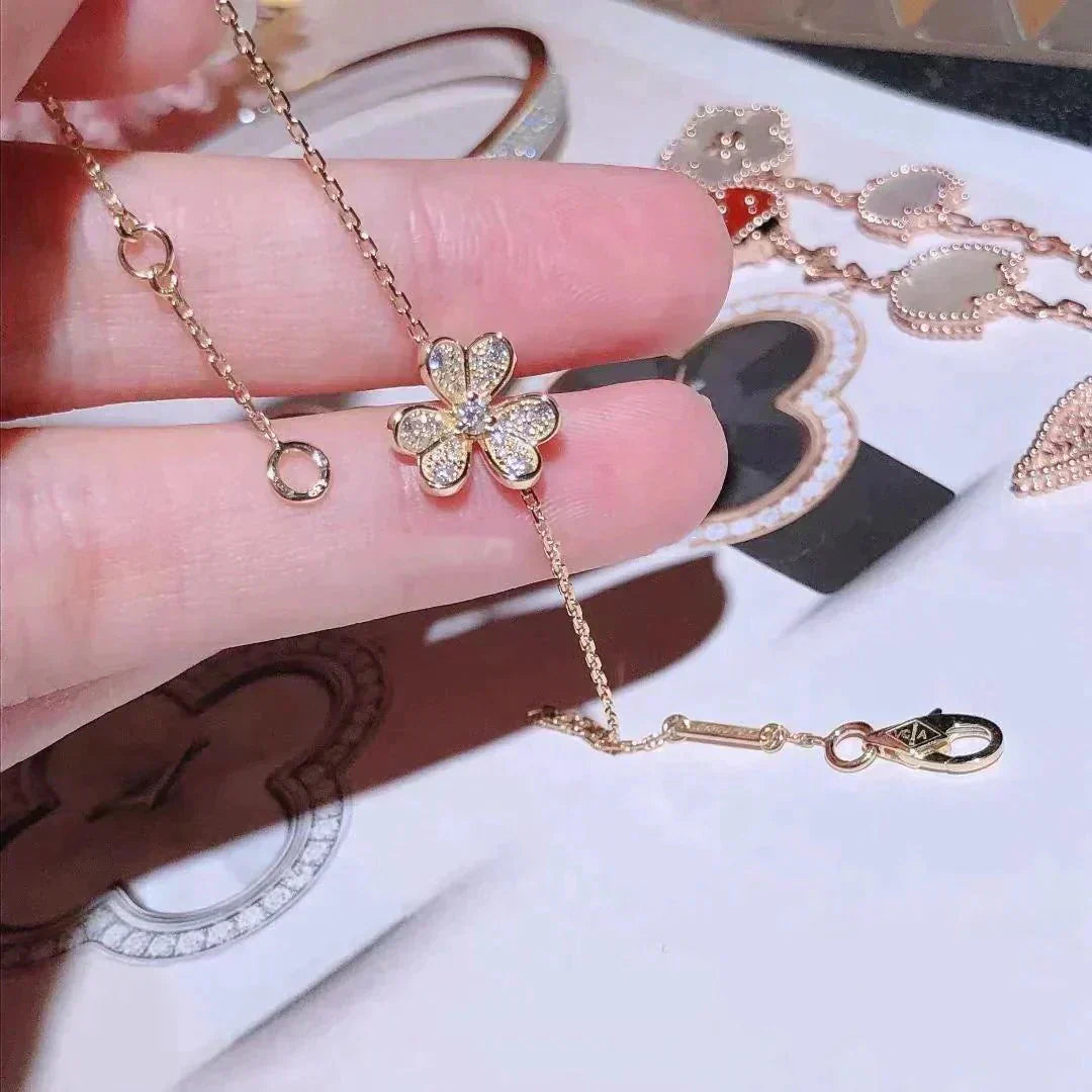 [Angela Schmuck]FRIVOLE GOLD BLUMEN DIAMANT ARMBAND
