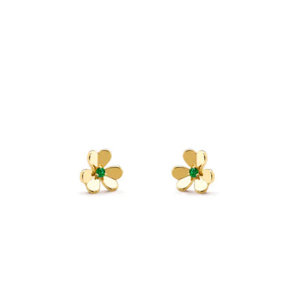 [Angela Schmuck]FRIVOLE BLUMEN-MALACHIT-OHRRINGE