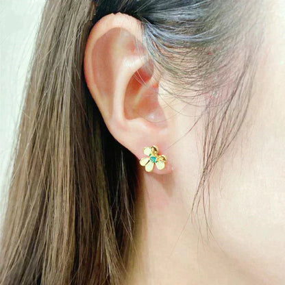 [Angela Schmuck]FRIVOLE BLUMEN-MALACHIT-OHRRINGE