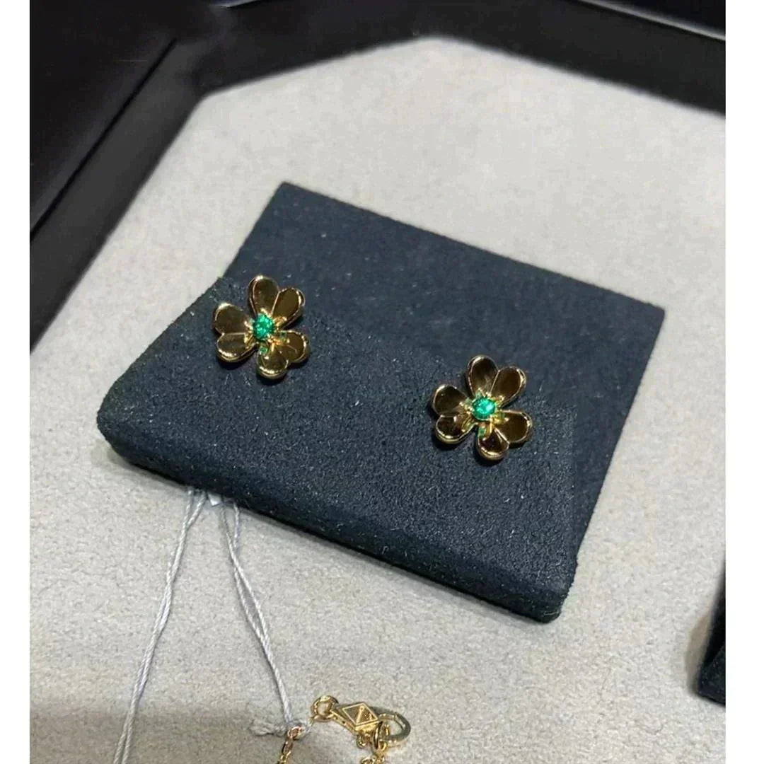 [Angela Schmuck]FRIVOLE BLUMEN-MALACHIT-OHRRINGE