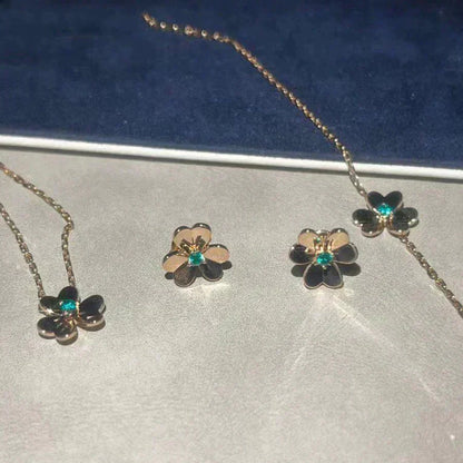 [Angela Schmuck]FRIVOLE BLUMEN-MALACHIT-OHRRINGE