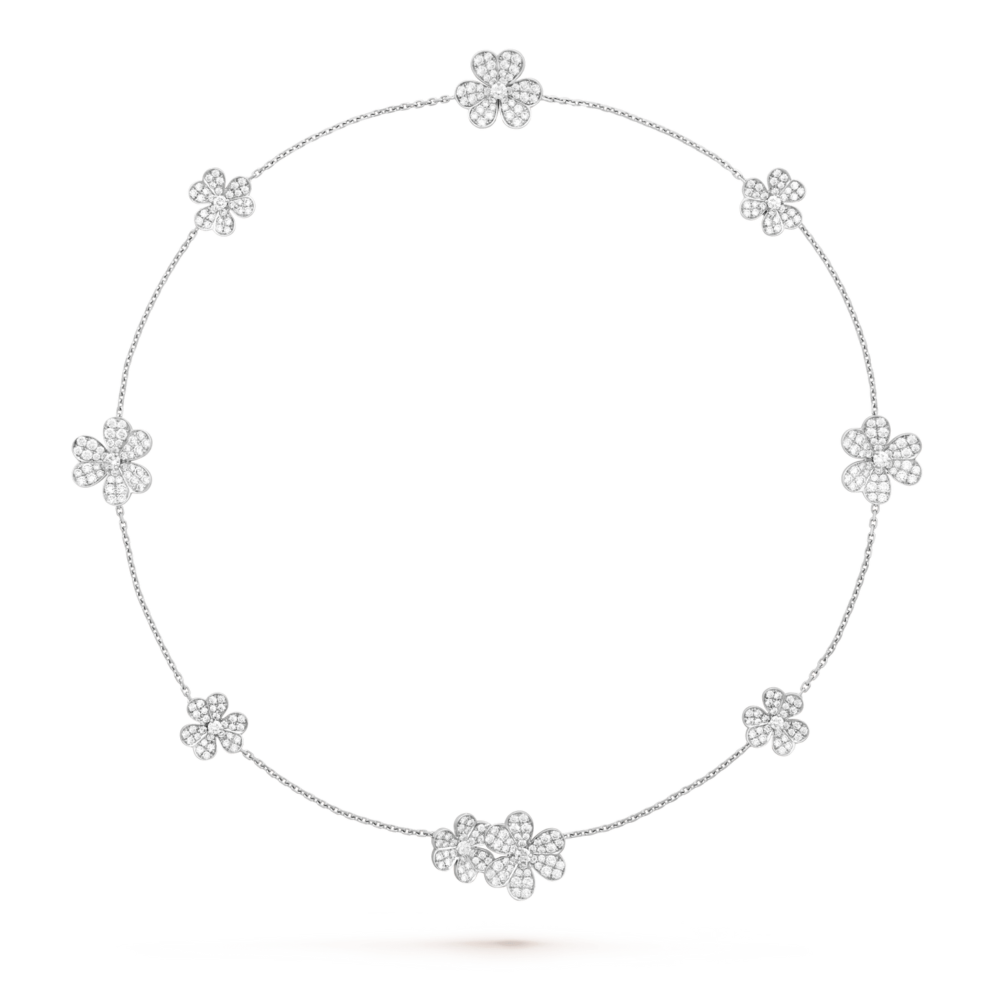 [Angela Schmuck]FRIVOLE SILBER 9 BLUMEN HALSKETTE