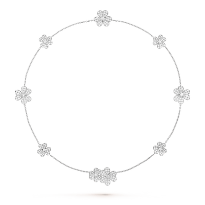 [Angela Schmuck]FRIVOLE SILBER 9 BLUMEN HALSKETTE