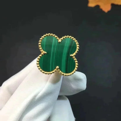 [Angela Schmuck]KLEEBLATT-MALACHITRING