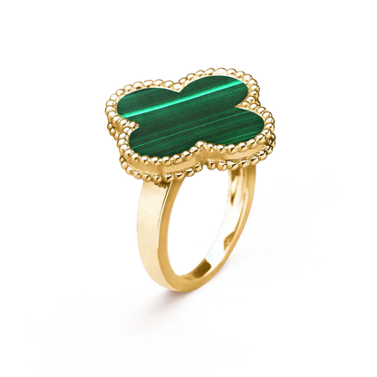 [Angela Schmuck]KLEEBLATT-MALACHITRING