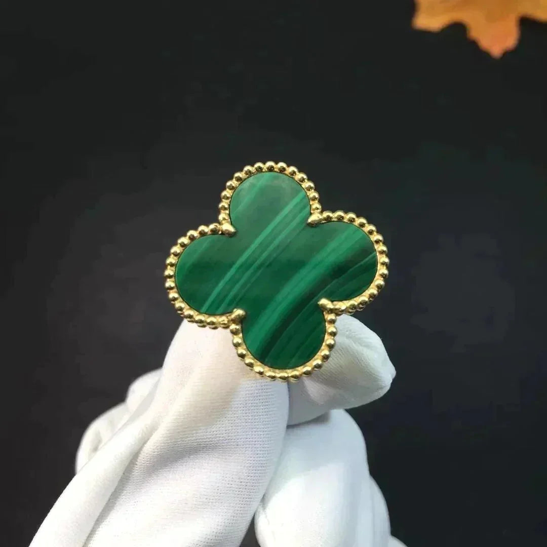 [Angela Schmuck]KLEEBLATT-MALACHITRING