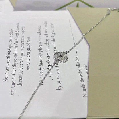 [Angela Jewellery]KLEEBLATT EINZELNE BLUME ARMBAND SILBER