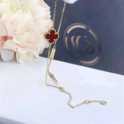 [Angela Schmuck]KLEEBLATT KARNEOL EINZELNE BLUME ARMBAND