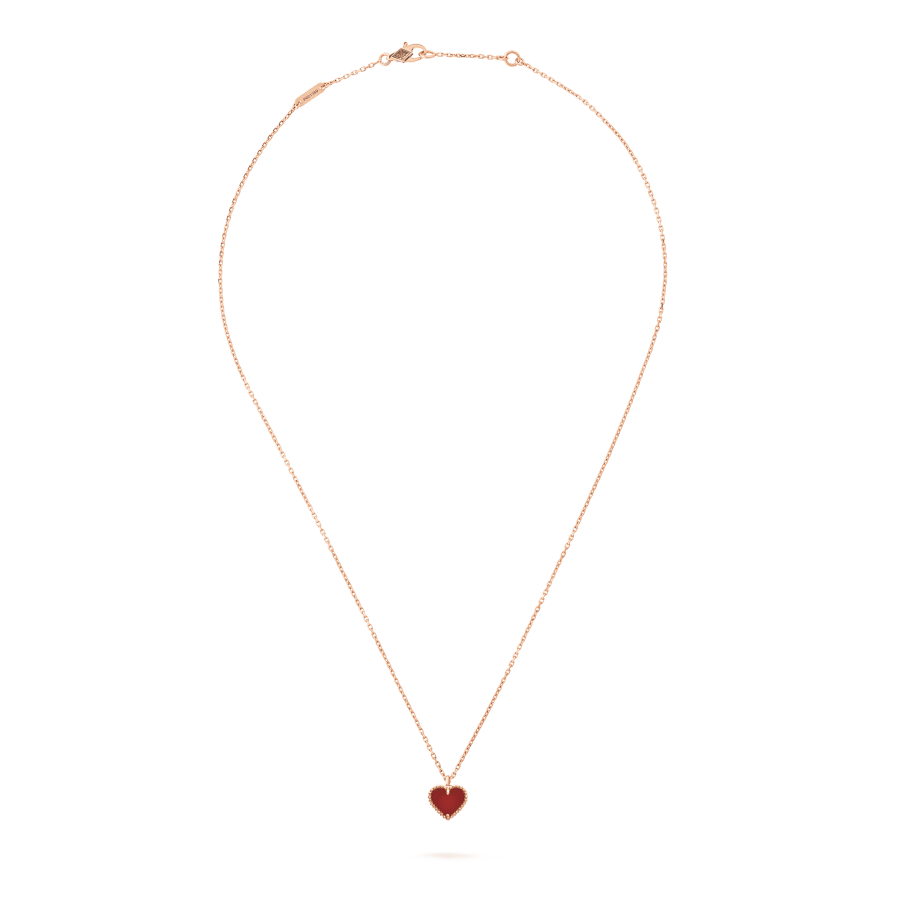 [Angela Schmuck]Süßklee-Karneol-Herz-Halskette