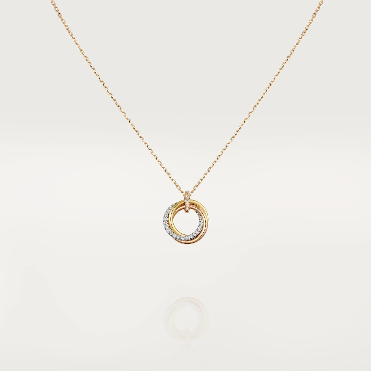 [Angela Schmuck]TRINITY HALSKETTE SILBER GOLD ROTGOLD DIAMANTEN 