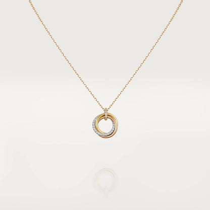[Angela Schmuck]TRINITY HALSKETTE SILBER GOLD ROTGOLD DIAMANTEN 