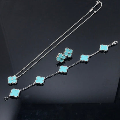 [Angela Schmuck]CLOVER 1 DIAMANT BLAUER HIMMEL SILBER OHRRINGE