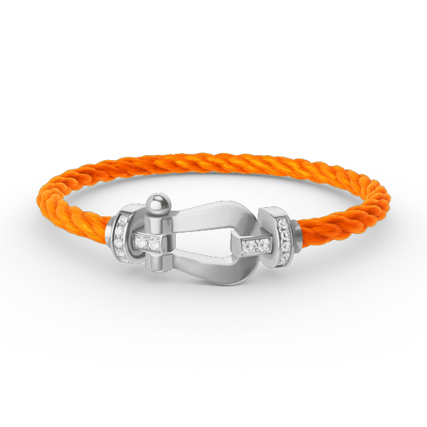 [Angela Jewellery]FORCE GROSSES HUFEISEN-HALBDIAMANTARMBAND SILBER