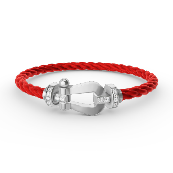 [Angela Jewellery]FORCE GROSSES HUFEISEN-HALBDIAMANTARMBAND SILBER