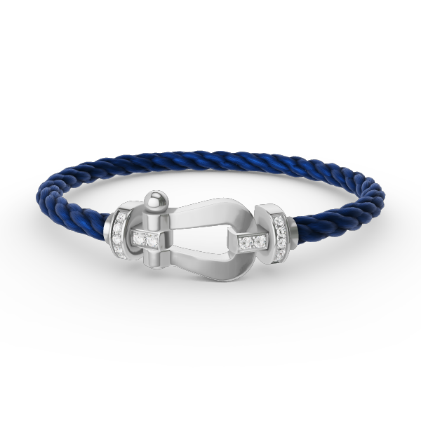 [Angela Jewellery]FORCE GROSSES HUFEISEN-HALBDIAMANTARMBAND SILBER