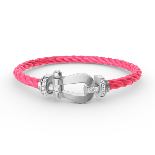 [Angela Jewellery]FORCE GROSSES HUFEISEN-HALBDIAMANTARMBAND SILBER