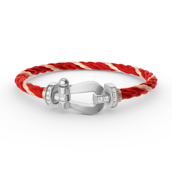 [Angela Jewellery]FORCE GROSSES HUFEISEN-HALBDIAMANTARMBAND SILBER