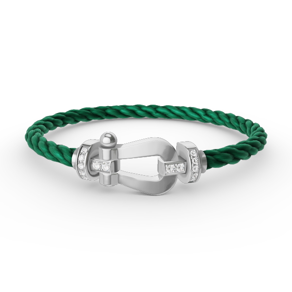 [Angela Jewellery]FORCE GROSSES HUFEISEN-HALBDIAMANTARMBAND SILBER