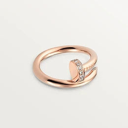 [アンジェラジュエリー]JUSTE リング 2.65mm ピンクゴールド ダイヤモンド
