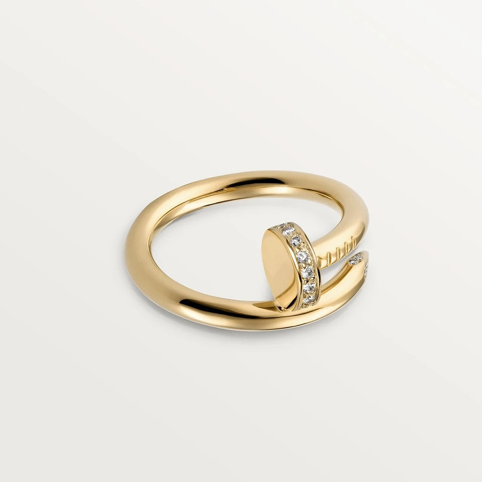 [アンジェラジュエリー]JUSTE リング 2.65mm ゴールド ダイヤモンド