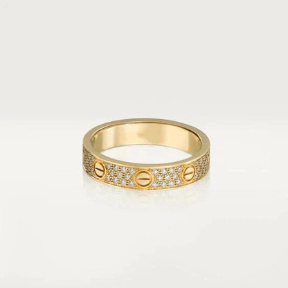 [Angela Schmuck]Liebesring 3,6 mm Diamanten besetzt